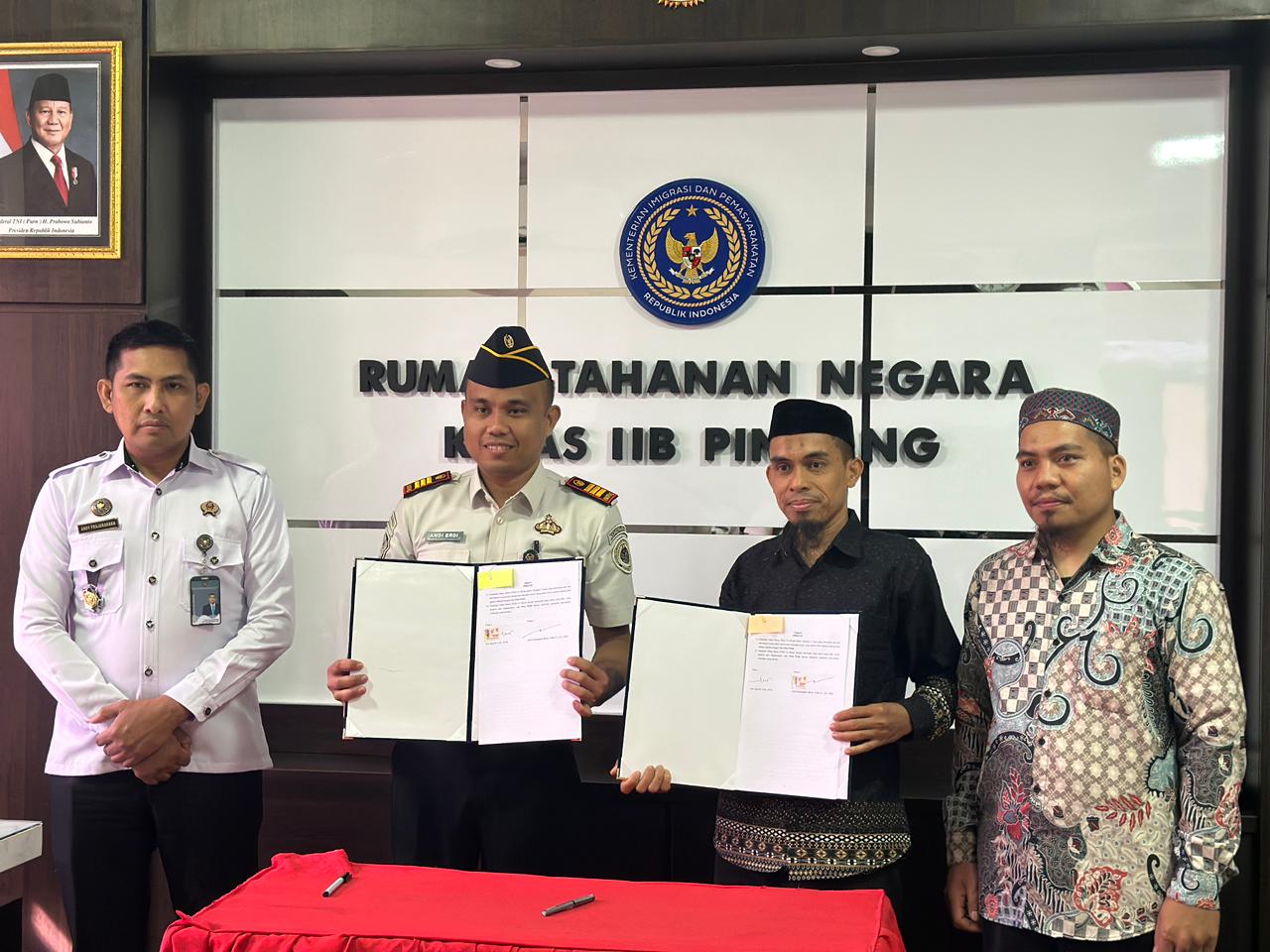 Wahdah Islamiyah Pinrang dan Rutan Kelas IIB Pinrang Jalin Kerja Sama Pembinaan Keagamaan