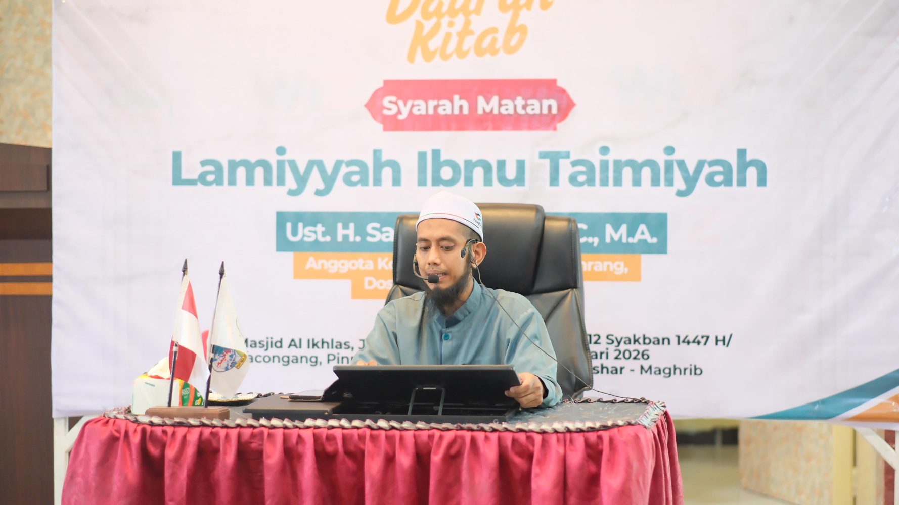 Kaji Matan Lamiyah di Pinrang, Ustadz Sayyid Tashdiq Tekankan Keutamaan Mencintai Sahabat dan Ahlul Bait